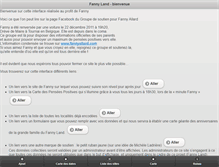 Tablet Screenshot of fannyland.ghalan.be